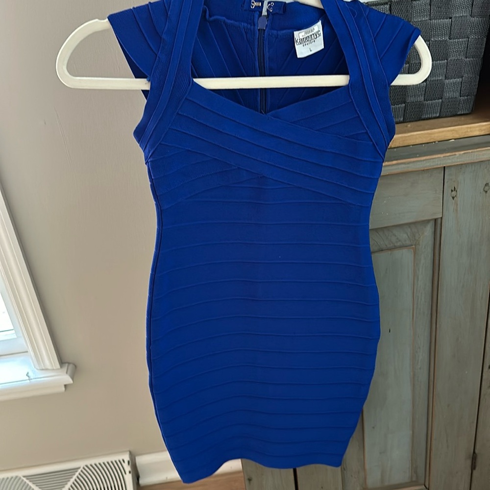 Katie j nyc royal blue dress size large